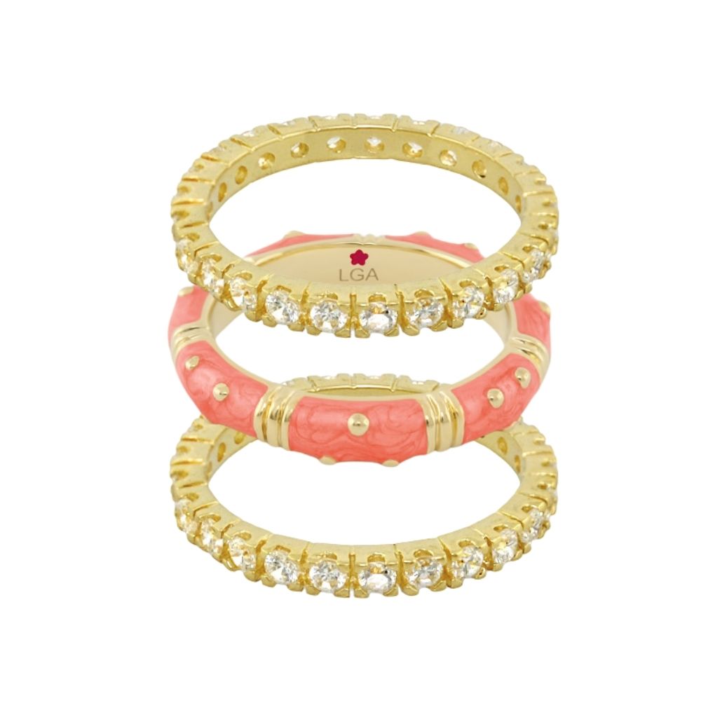 Polka Dot Ring Set