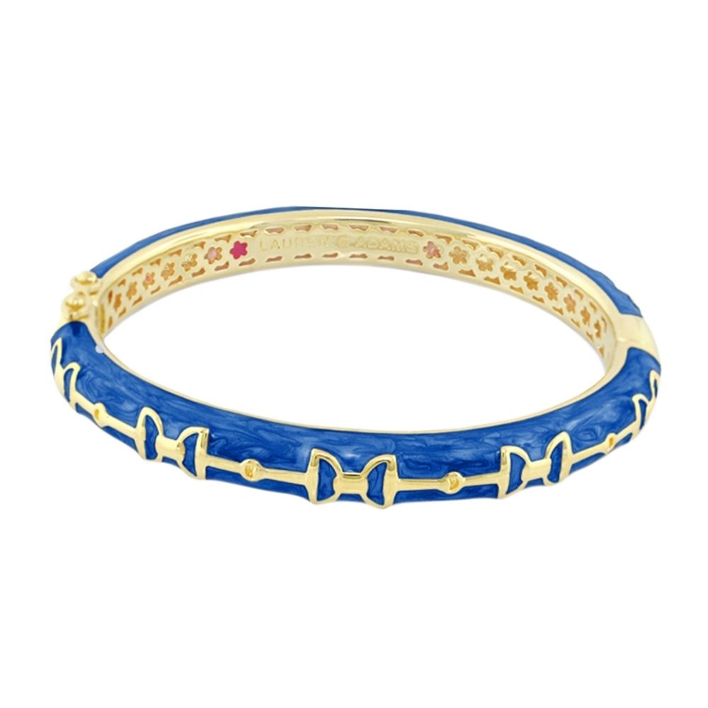 Equestrian Stirrup Bangle — Black