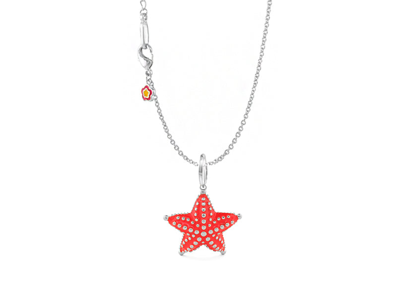 Eau Starfish Pendant — Petite Dotted Necklace