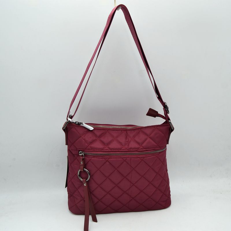 Quilted Crossbody Bag with Adjustable Shoulder Strap