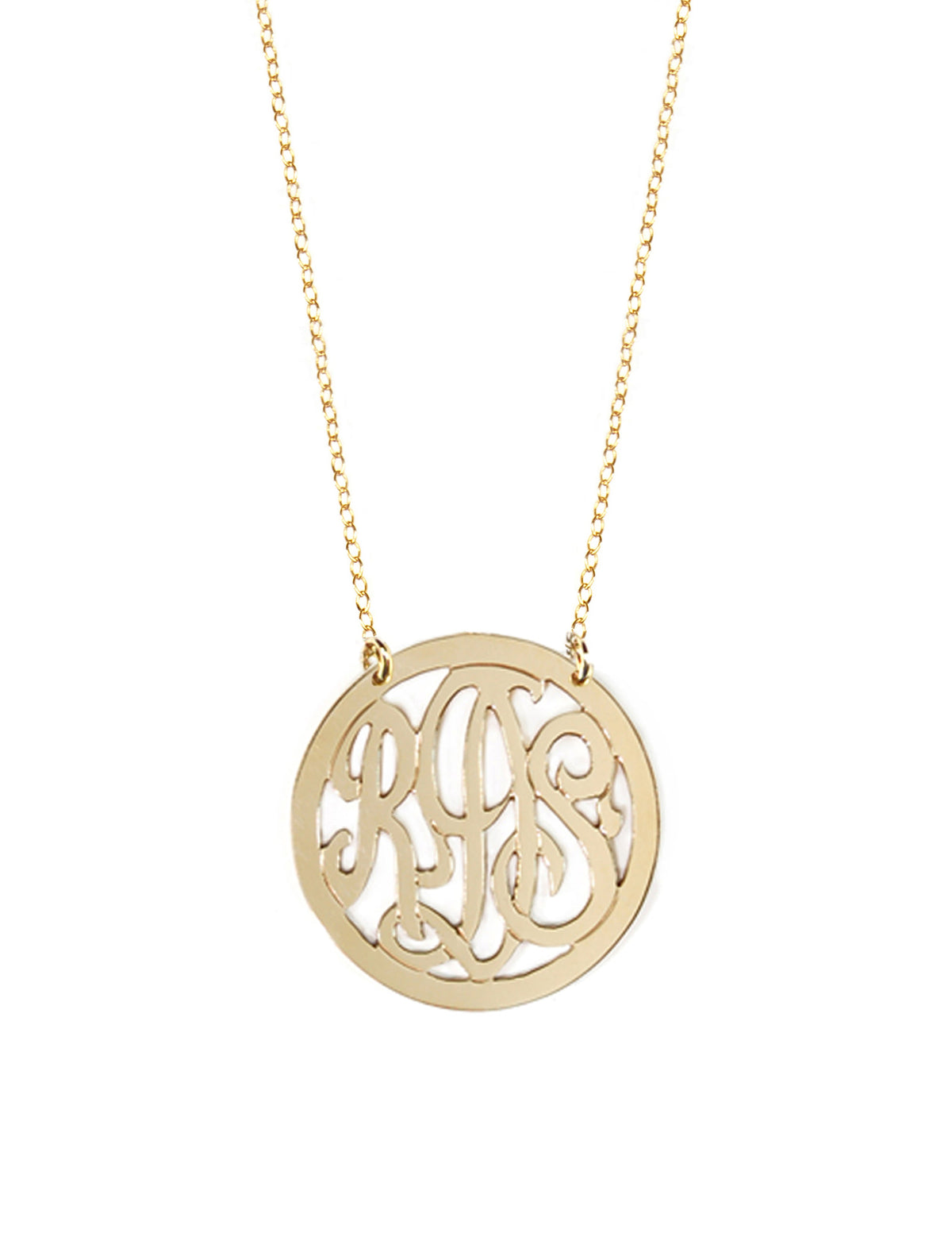 Script Monogram Necklace 2