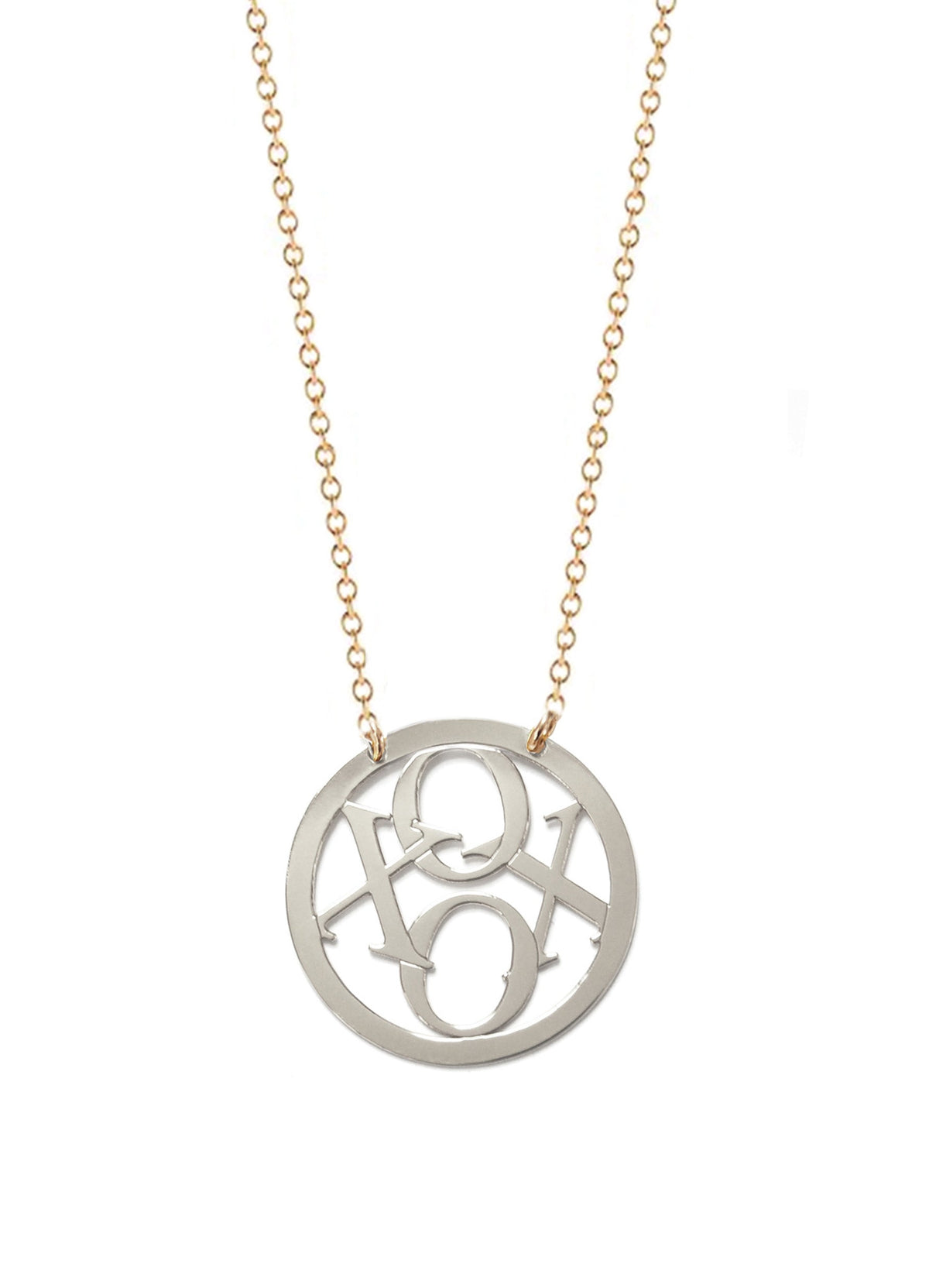 XOXO Circle Necklace