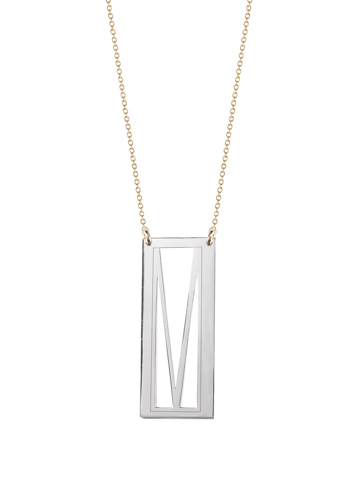 Initial Frame Necklace