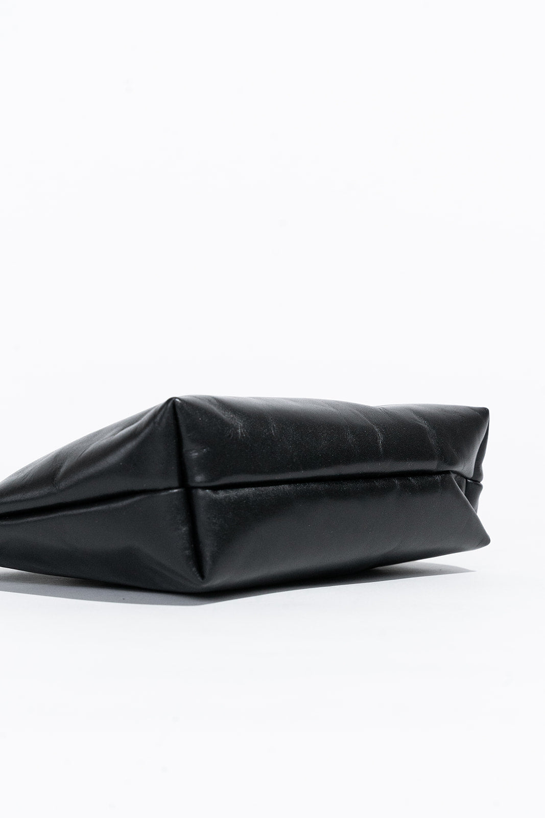 Naomi Zipper Clutch | Black Leather