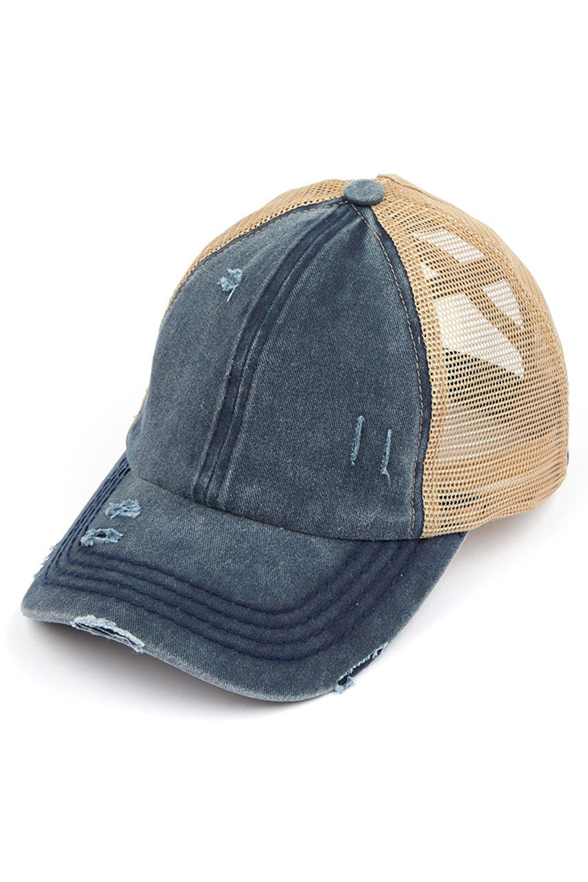 C.C Women's Baseball Ponytail Cap