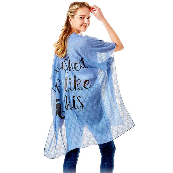 I Washed Up Like This Solid Lettering Cover Up Poncho