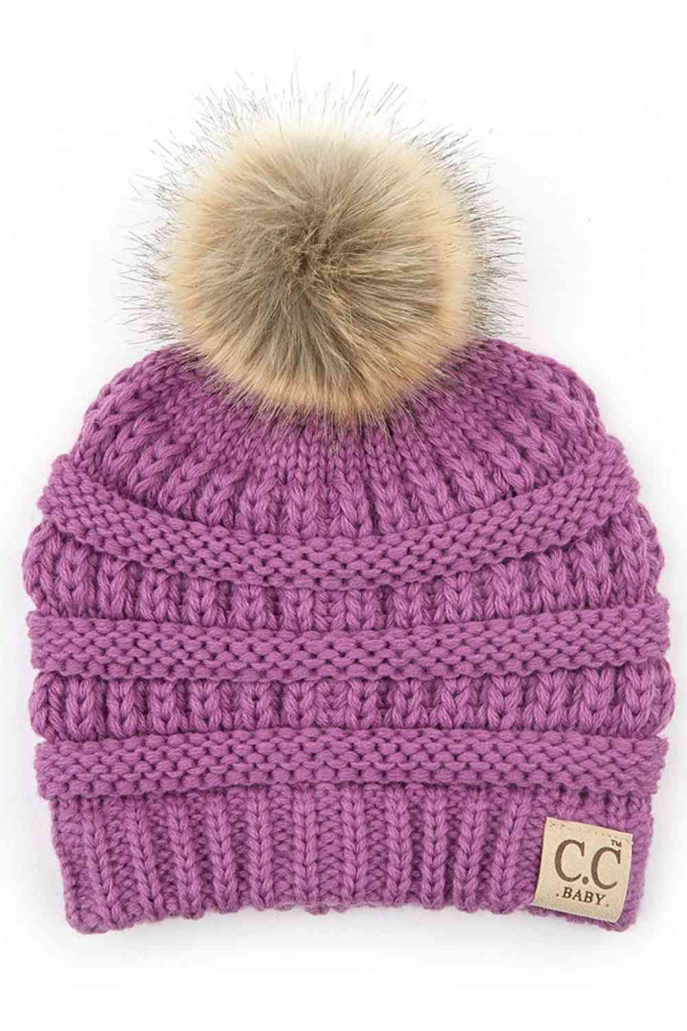 C.C Solid Ribbed Baby Beanie