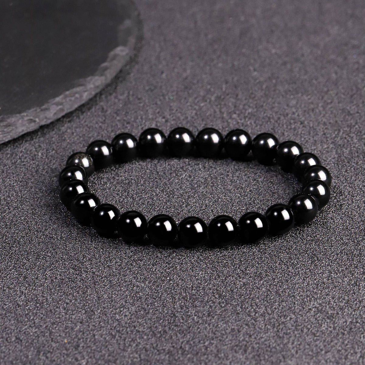 Double Eyes Sier Stone Beads Golden Bracelets