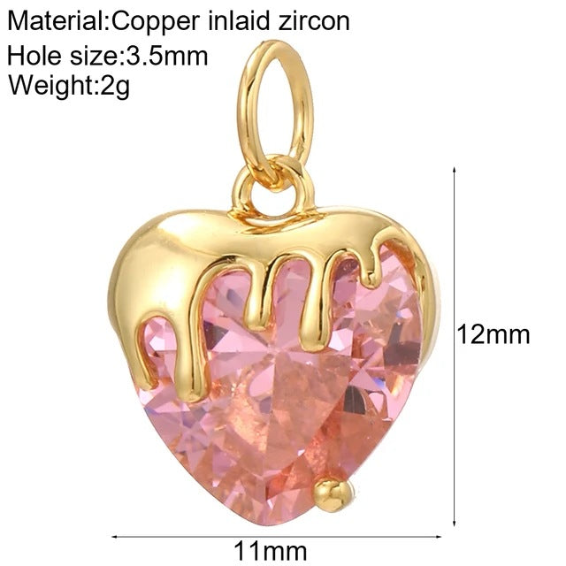 New Millennium Bohemian Heart-shaped Copper Universal Pendants