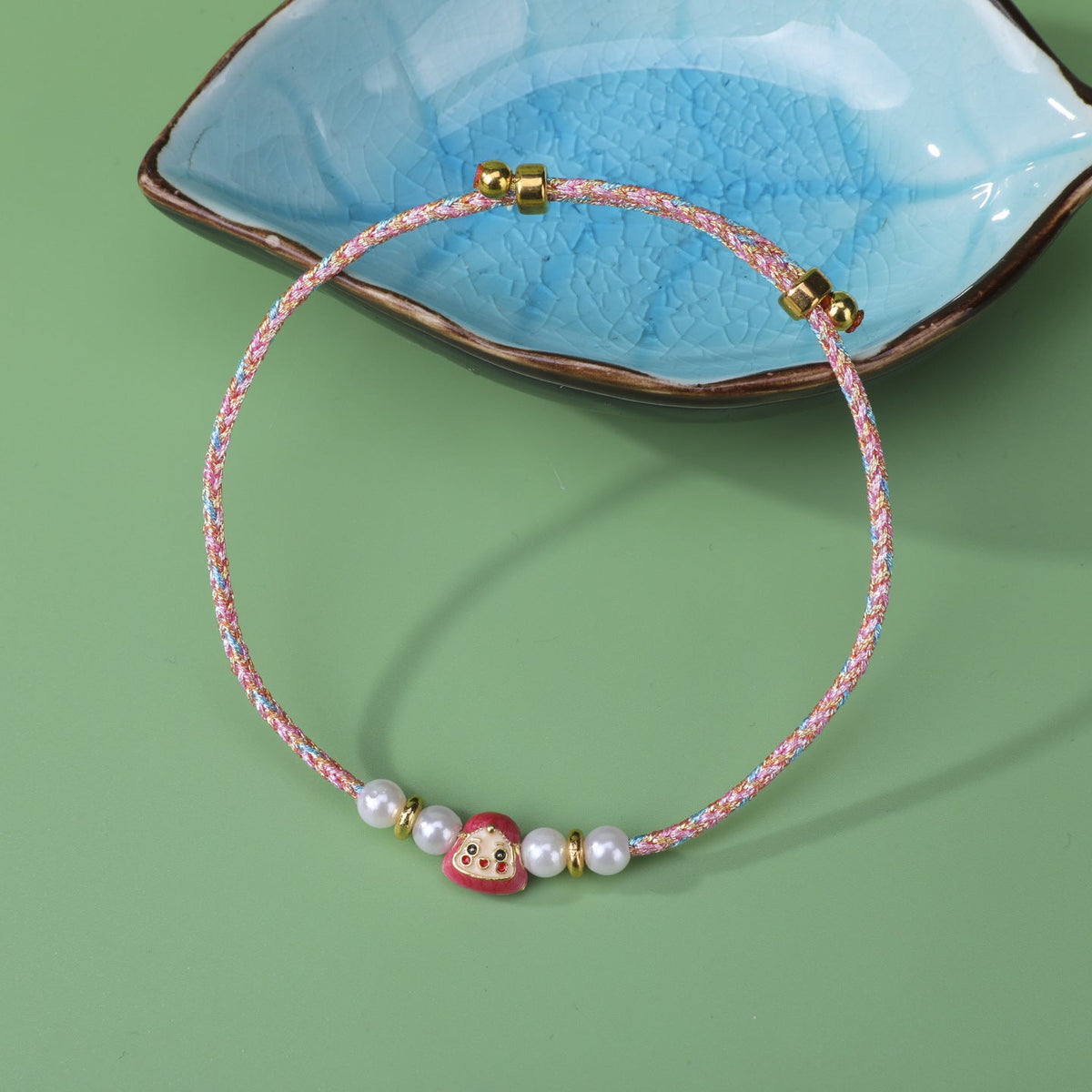 Dragon Boat Festival Colorful Alloy Adjustable Hand-woven National Style Carrying Bracelet