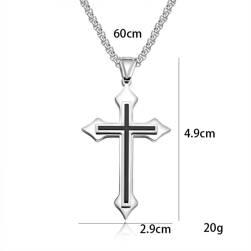 Women's & Men's Trendy Style Street Cool Cross Pendant