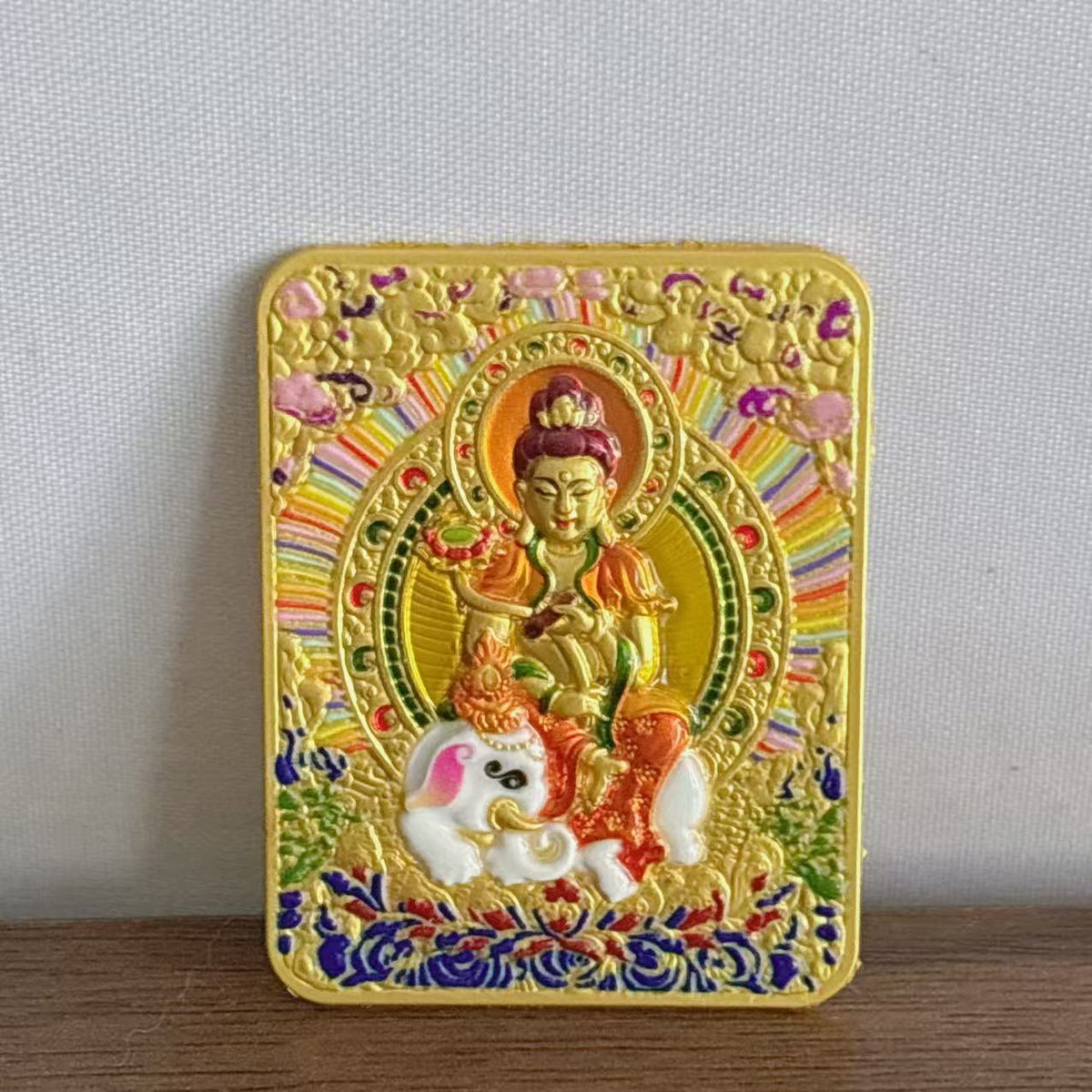 Tibetan Three-dimensional Relief Five Master Eight Guards Painting Pendants