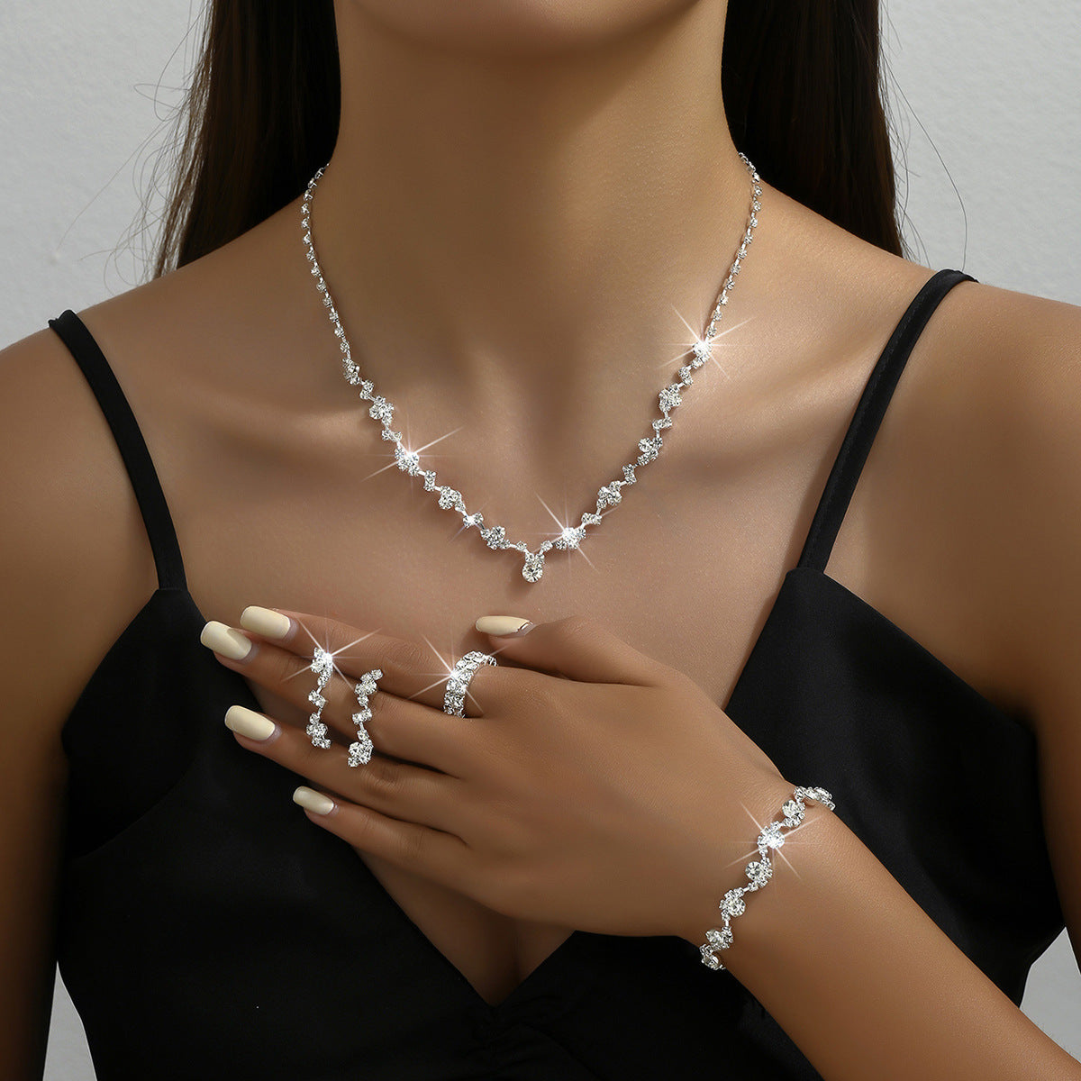 Simple Fashion Suit Bridal Elegant Fashionable Earrings
