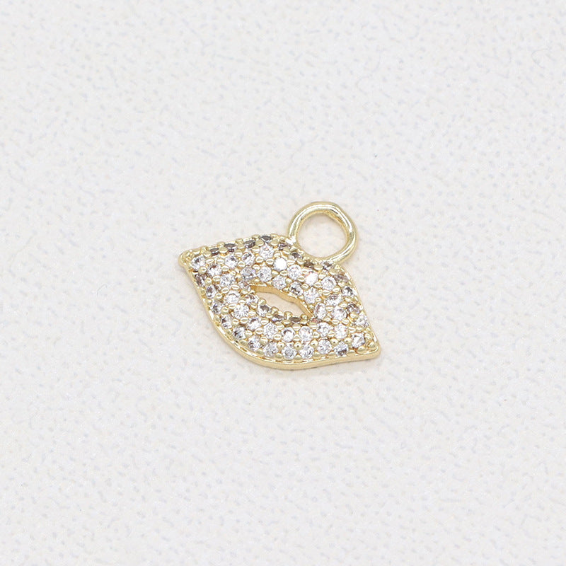 Ear Clip Small Zircon Rainbow Fishtail Lightning Unique Pendant
