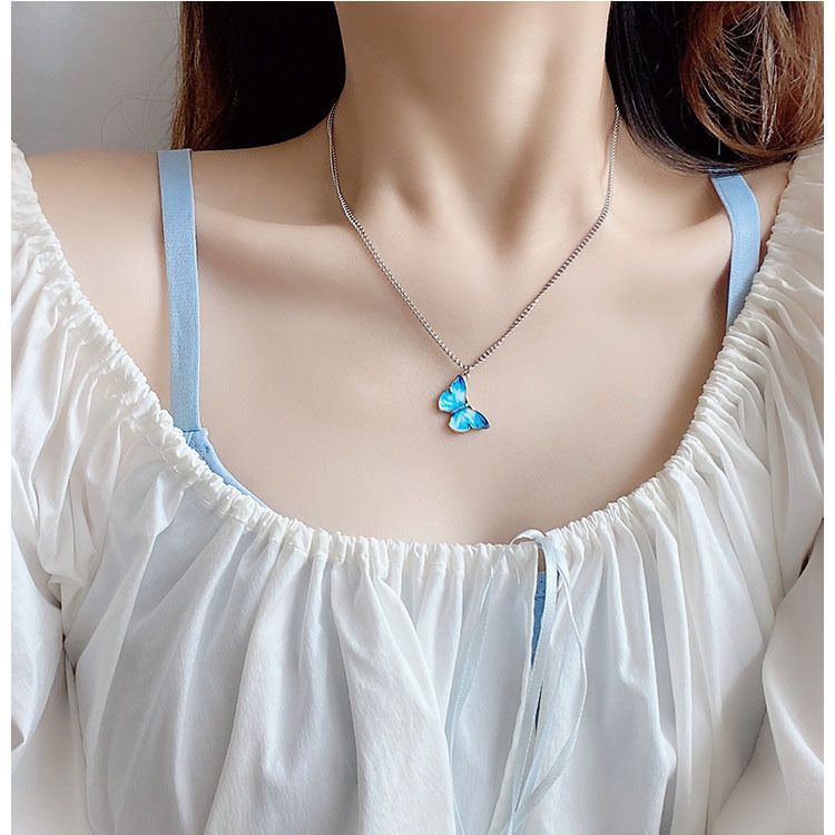 Women's Super Fairy Sweet Cool Water Drop For Light Luxury Minority Necklace