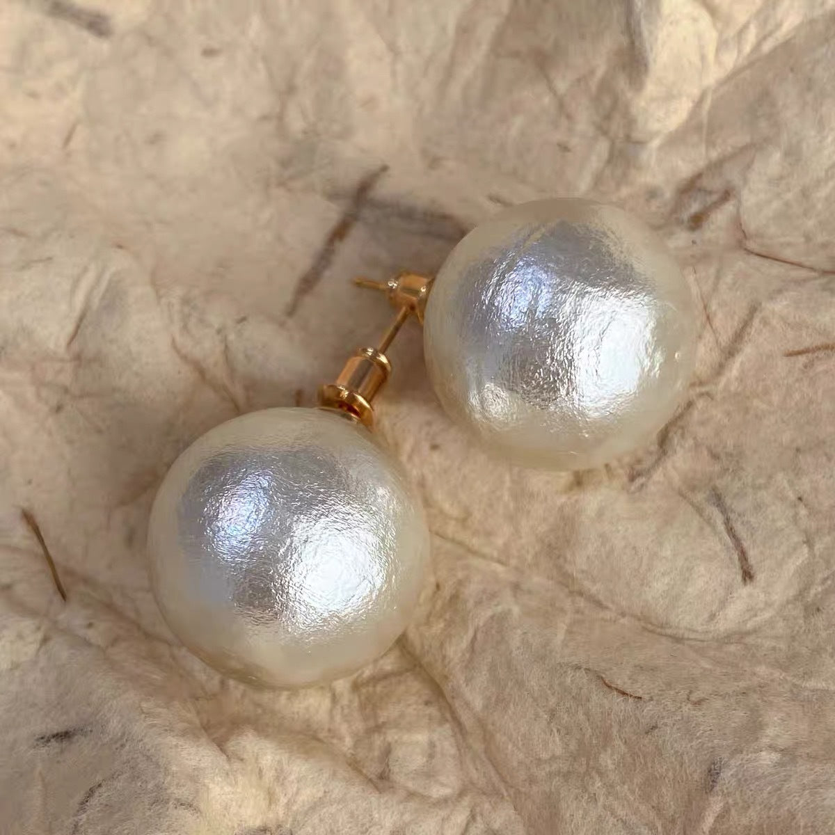 Women's Large Pearl Summer Temperament Full Of French Earrings
