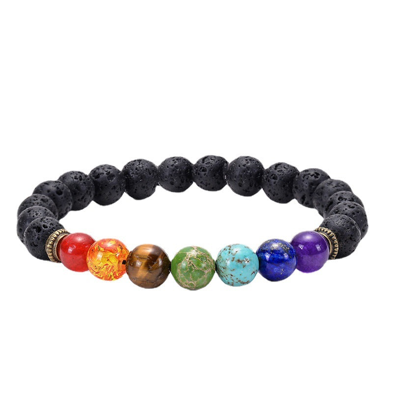 Large Particle Irregular Natural Stone Yoga Net Bracelets