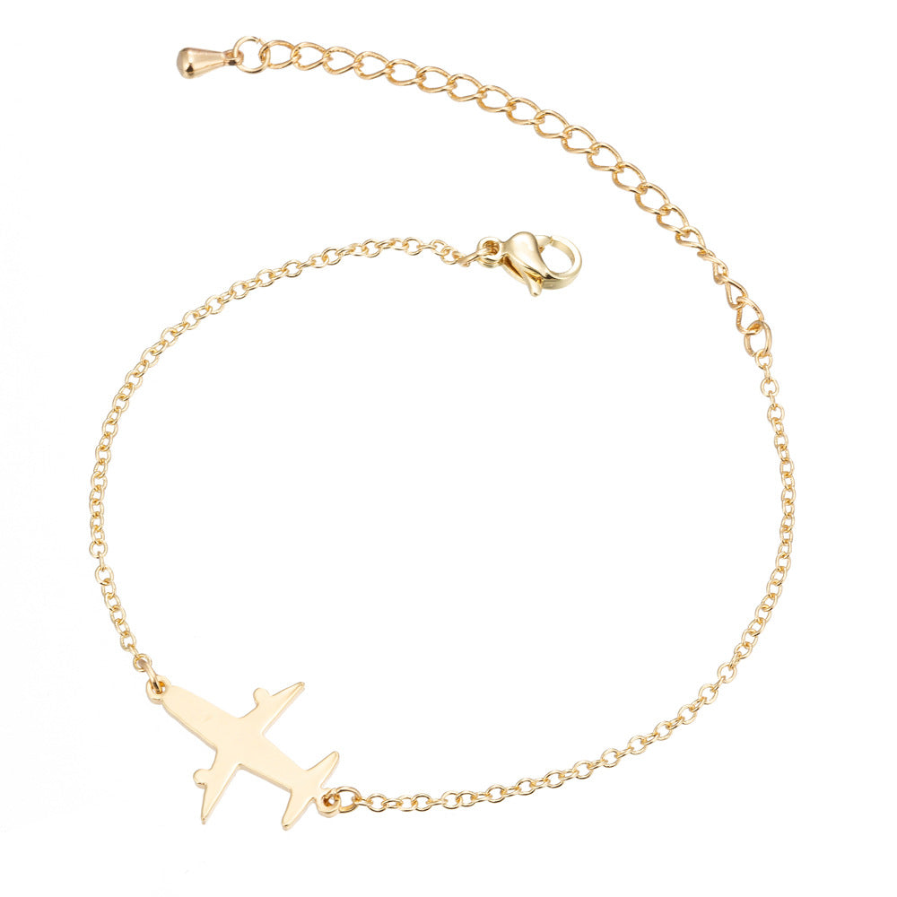 Women's & Men's Couple Female Simple Personality Fresh Aircraft Bracelet