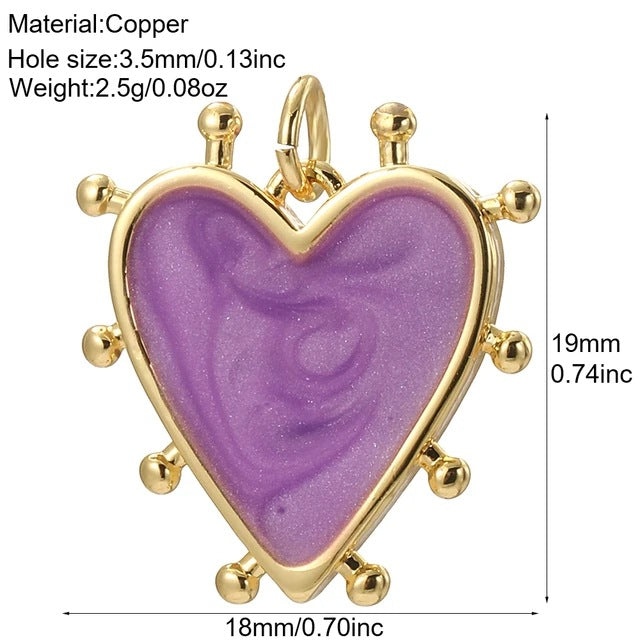New Millennium Bohemian Heart-shaped Copper Universal Pendants