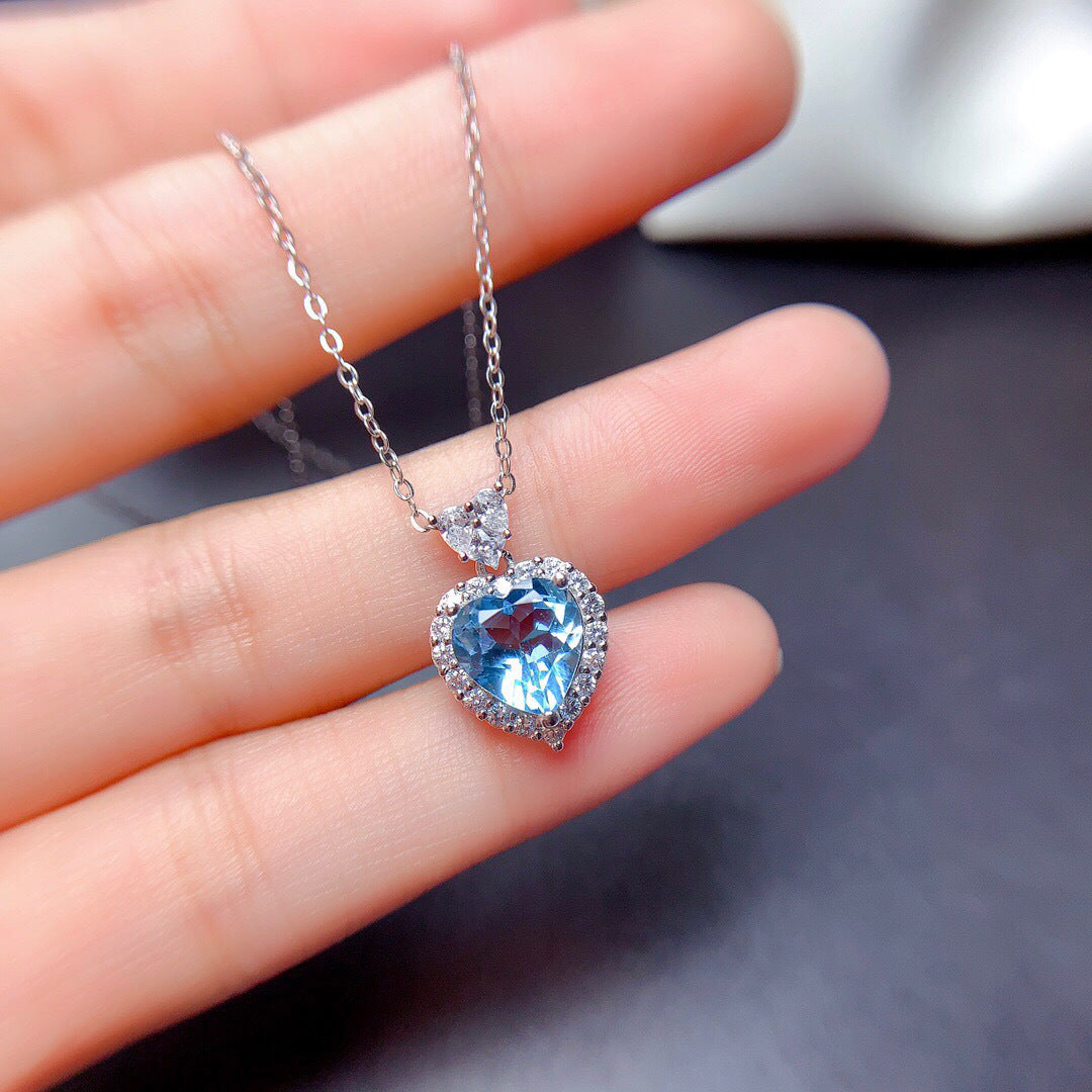 Natural Blue Switzerland Topaz Eardrop Mozambique Rings