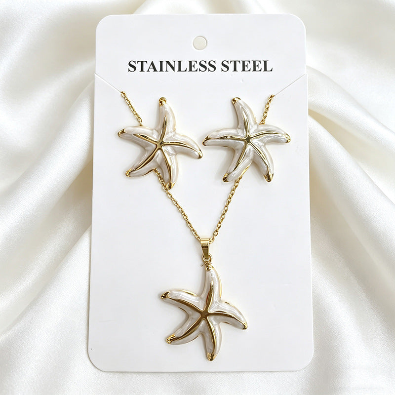 Stainless Steel Enamel Titanium Fashion Personality Necklaces