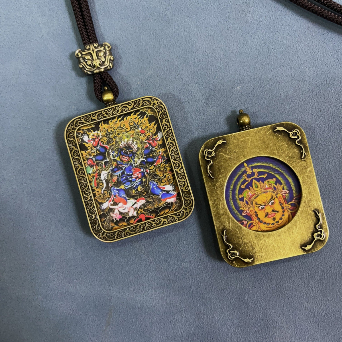 Double-sided Home Twee Zodiac Eight Patron Saints Scenic Pendants