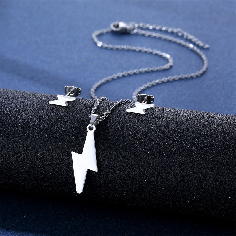 Women's Stainless Steel Suite Fashion Geometry Pattern Animal Love Jewelry Set