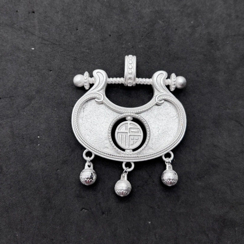 Miao Sier Eardrop Frame Vintage Base Support Handmade Ethnic Pendant