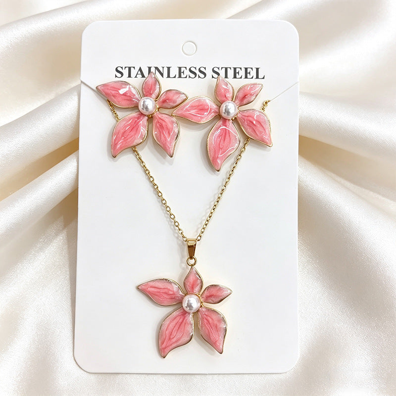 Stainless Steel Enamel Titanium Fashion Personality Necklaces