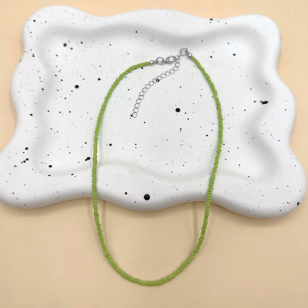 Women's Korean Colorful Beaded Bead Elegant Rainbow Necklaces