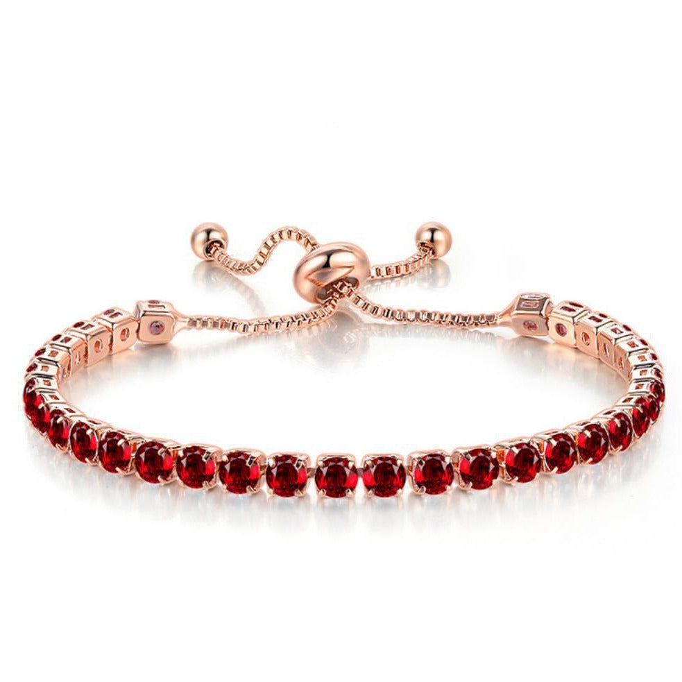Full Diamond Adjustable Popular Round Zircon Bracelets