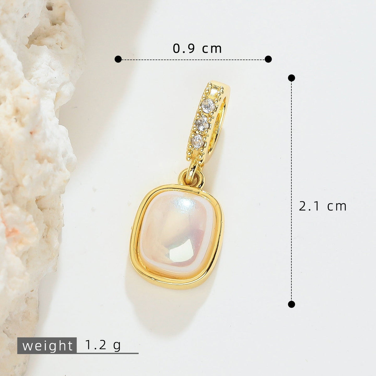 Gold-plated Retro Simple Oval Magic Single Jewelry Accessories