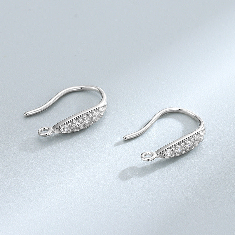 Women's Sier Simple Ear Hook Fashionable Elegant Stud Earrings