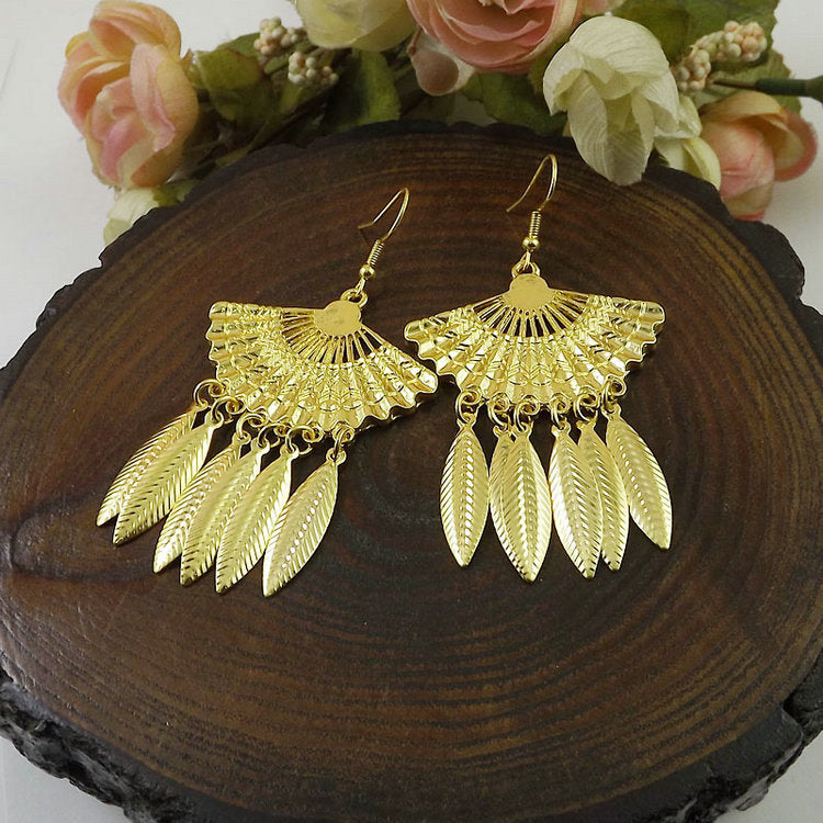Women's Tibetan Sier Miao Eardrops Classical Ethnic Style Earrings