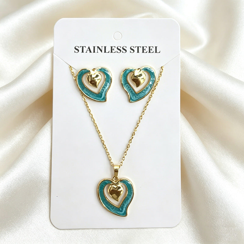 Stainless Steel Enamel Titanium Fashion Personality Necklaces