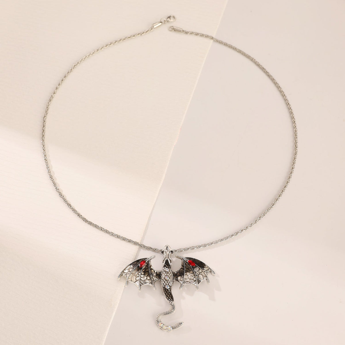 Cartoon Flying Dragon Female Niche Personality Enamel Color Diamond Inlaid Pendants