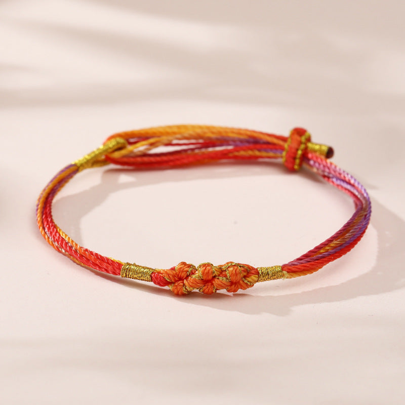 Dragon Boat Festival Colorful Rope Carrying Strap Handmade Braided Adult Bracelet
