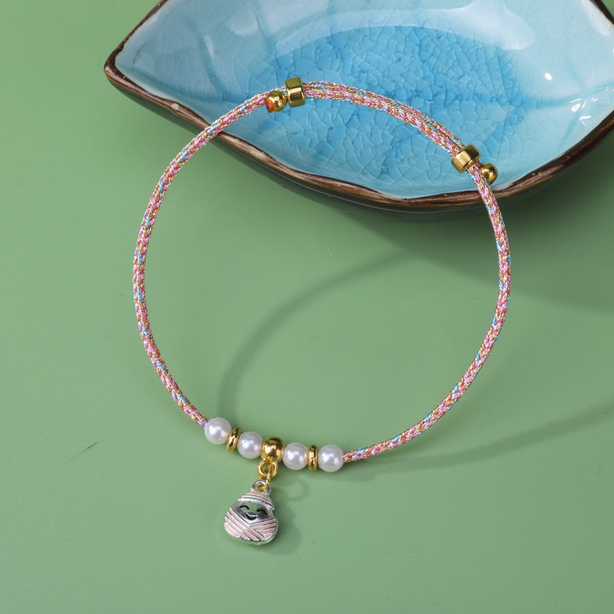 Dragon Boat Festival Colorful Alloy Adjustable Hand-woven National Style Carrying Bracelet