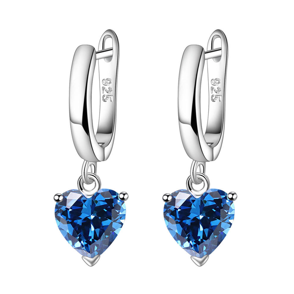 Love Female Personality Creative Open-end Zircon Heart-shaped Jewelry Set