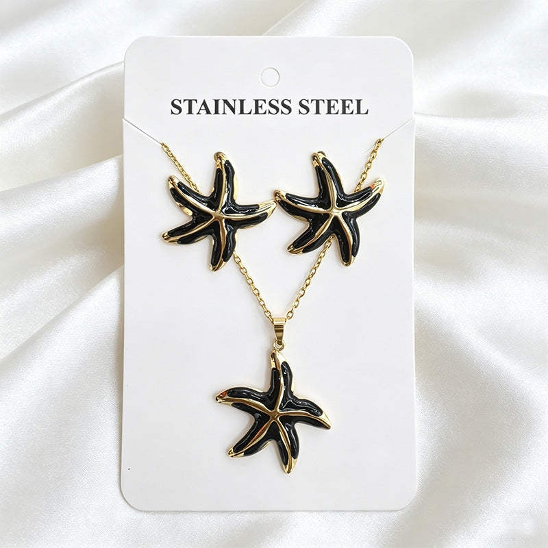 Stainless Steel Enamel Titanium Fashion Personality Necklaces