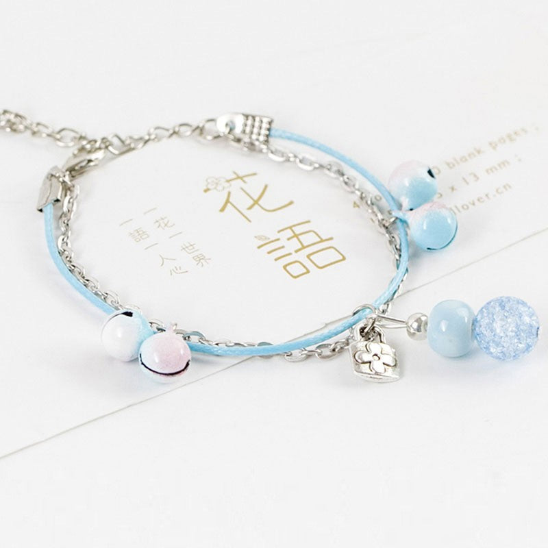 Children's Star Moon Woven Female Girlfriends Cute Couple Bracelet