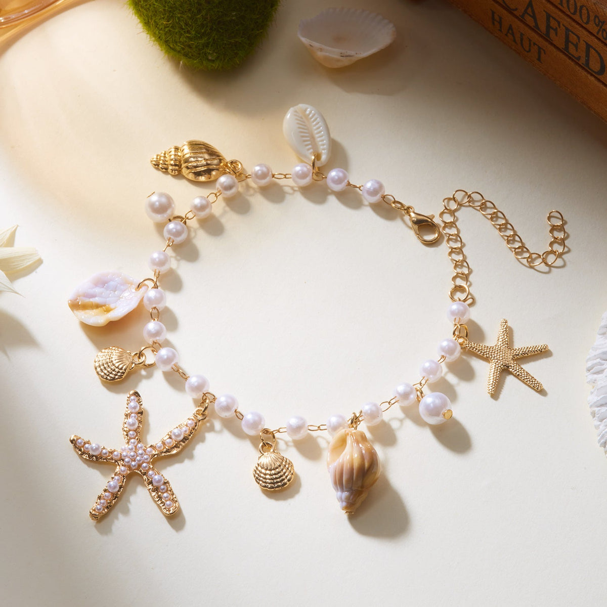 Elements Beach Vacation Style Starfish Shell Jewelry Set