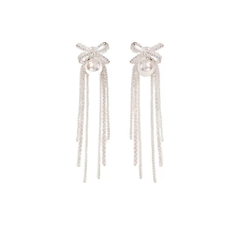 Women's Luxury High-grade Long Tassel Fashionable Exquisite For Without Ear Clip