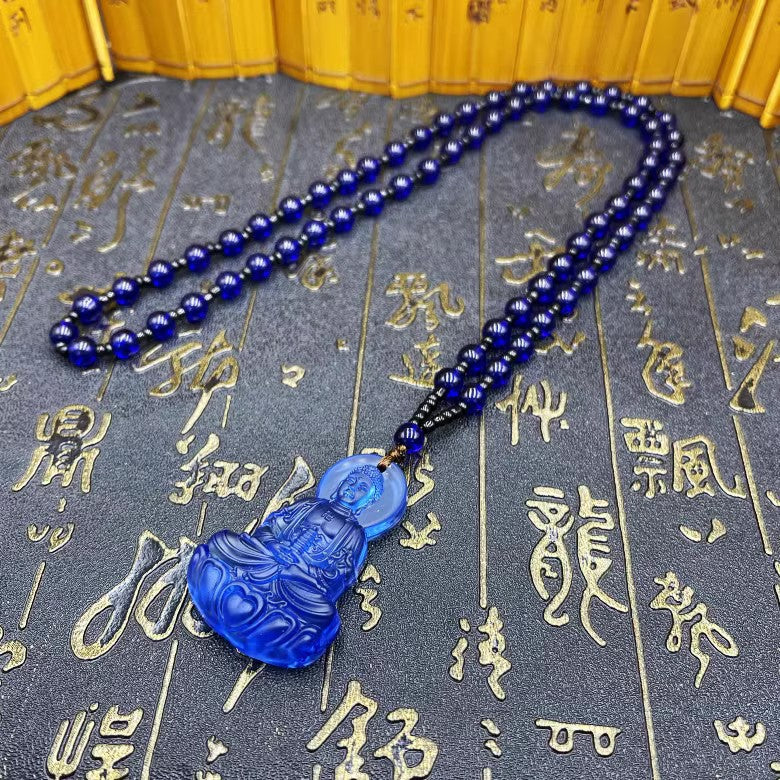 Women's & Men's Knot Ancient French Glaze Buddha Amitabha Pendants