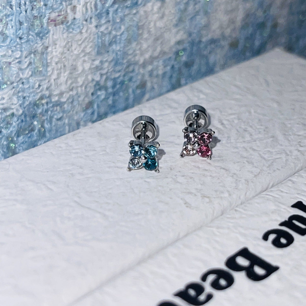 Zircon Four-leaf Clover Small Ear Personalized Fashionable Ladylike Exquisite Rings