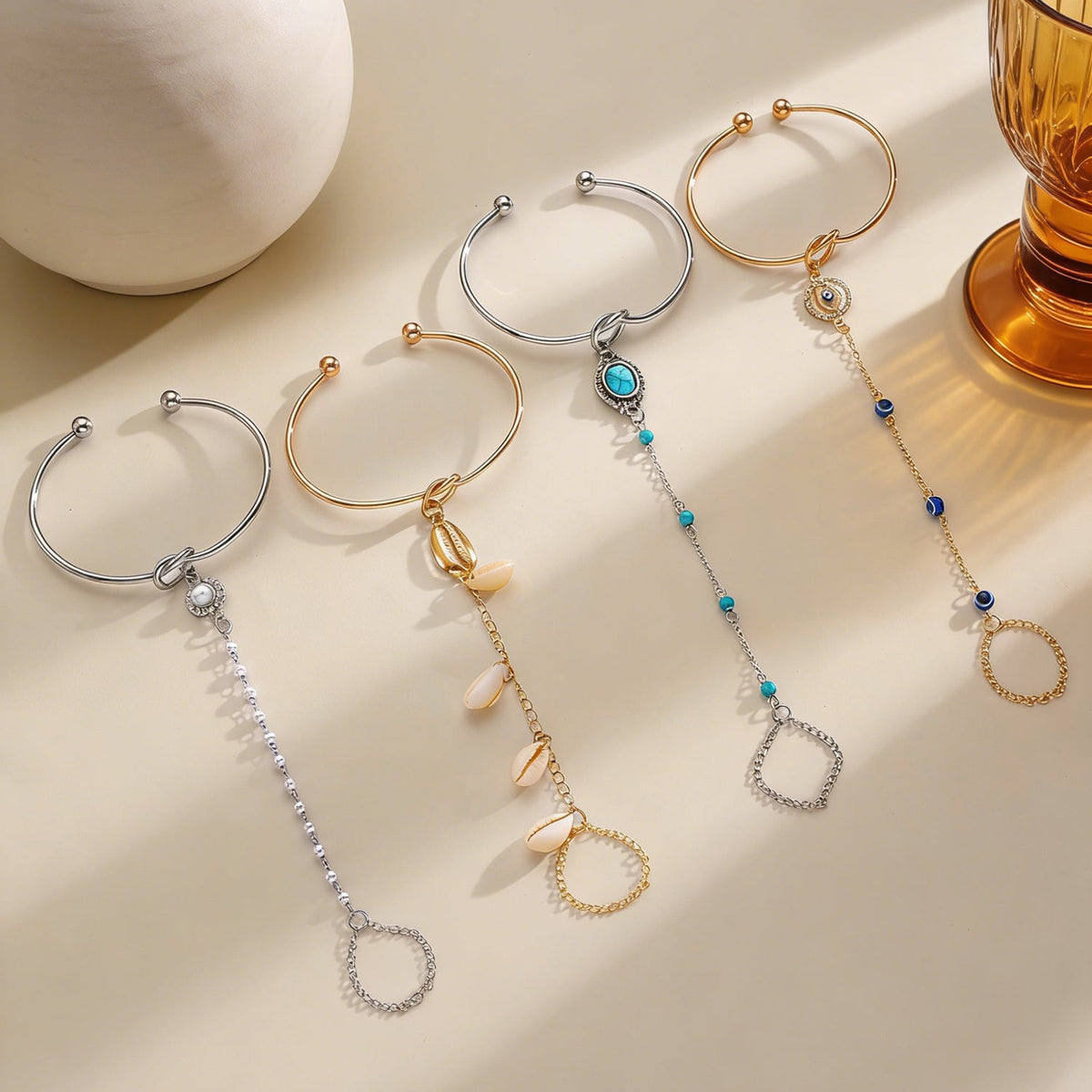 Fashion Simple Finger Chain Hand Back Bracelet