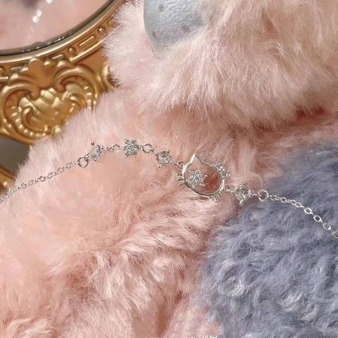 Hello Kitty Sweet Simple Cute Light Luxury Cartoon Style Bracelet