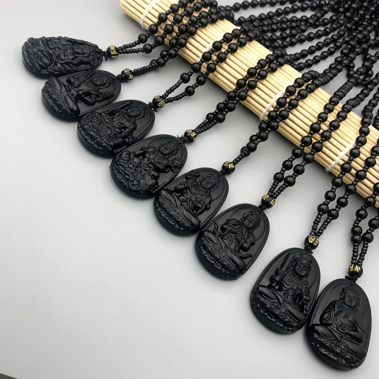 Women's & Men's Chinese Zodiac Eight Patron Saints Birth Buddha National Pendants