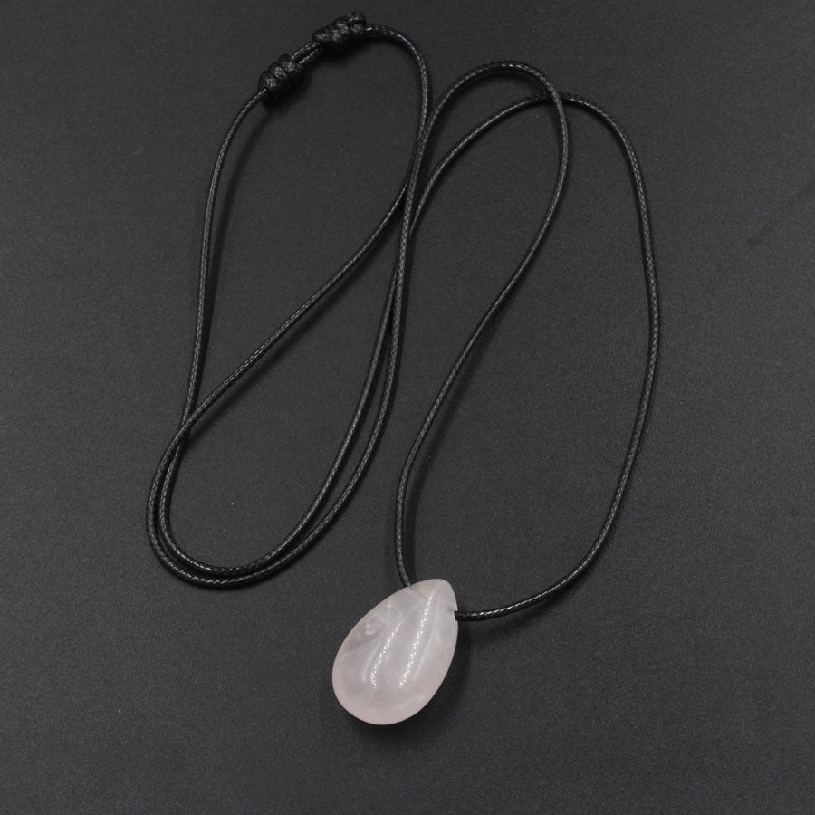 Water Drop Crystal Horizontal Hole Simple Fashion Pendant