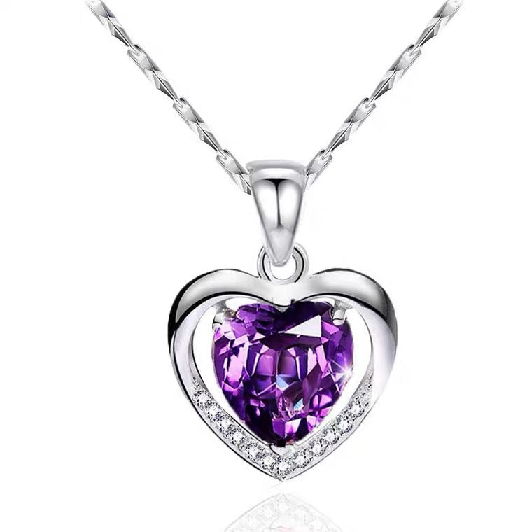 Heart-shaped Simple Elegant Heart Of Eternity Pendant